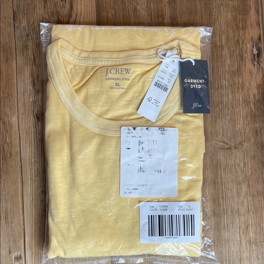 NWT J Crew Slub LS Long Sleeve Pocket Shirt